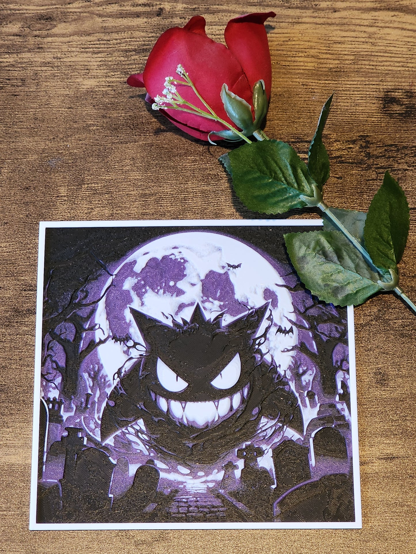 Haunted Graveyard 3D Printed Picto-Pane