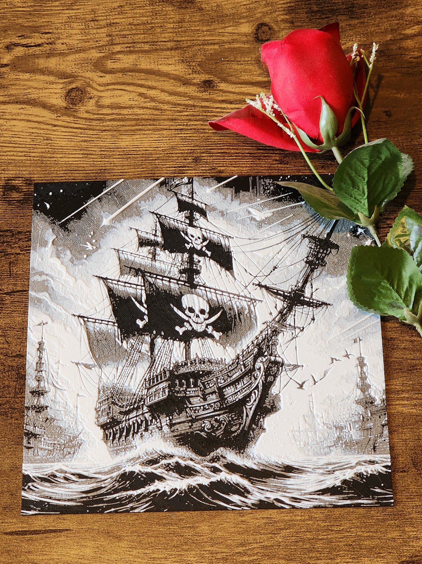 Pirate Ship 3D Printed Picto-Pane