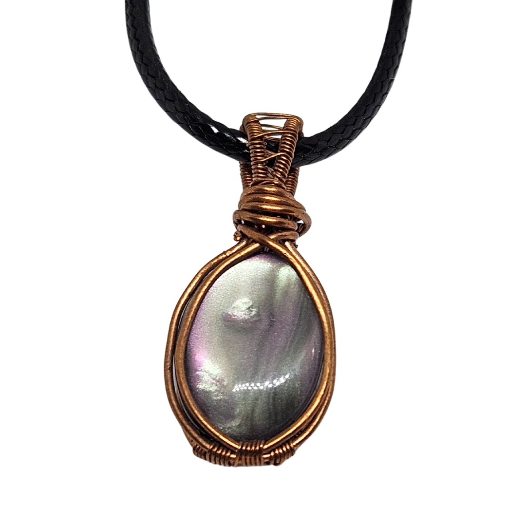 Small Simple Abalone Necklace Pendant