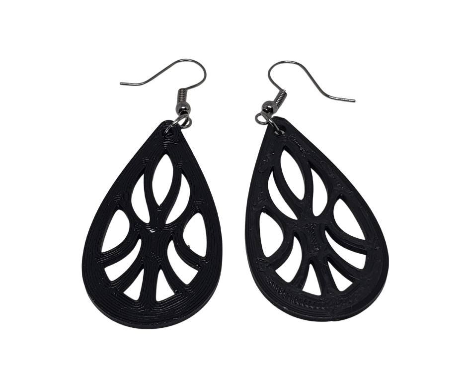 3D Printed Teardrop Earrings