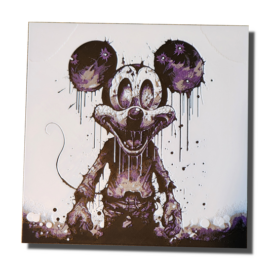 Demented Mouse 3D Printed Picto-Pane