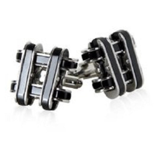 CLEARANCE - Edgy # Square Knot Stainless Steel Cufflinks