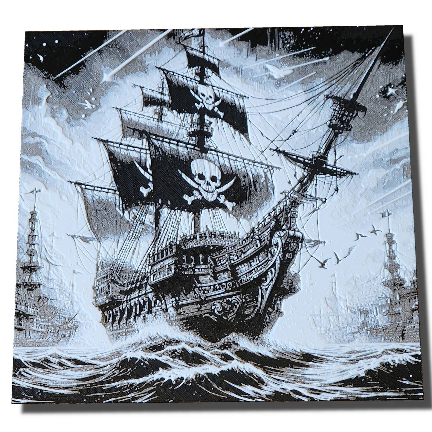 Pirate Ship 3D Printed Picto-Pane