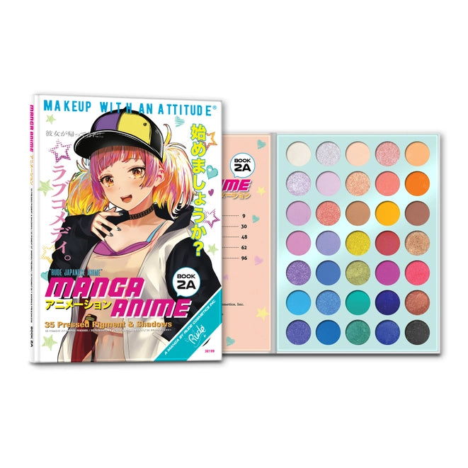 RUDE Cosmetics Manga Anime - 35 Pressed Pigment & Shadows Book 2A