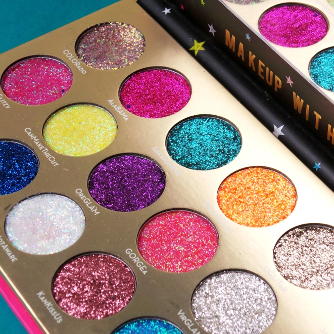 RUDE Cosmetics United Shades of Glitter - 21 Pressed Glitter Palette