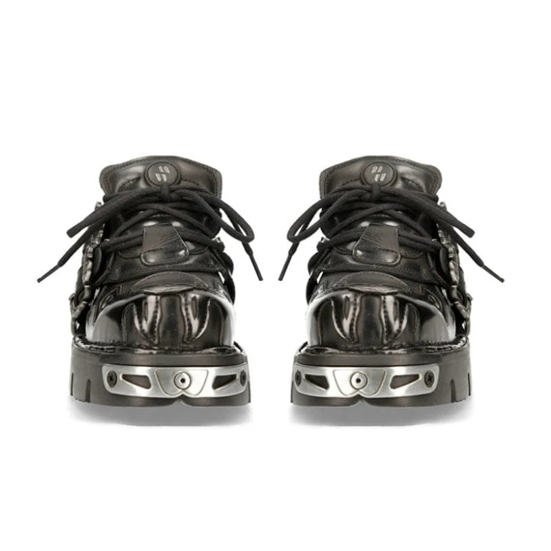 Punk Stitching Skull Buckle Shoes