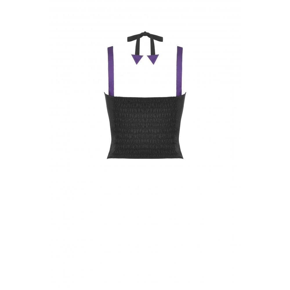 Women's Punk Irregular Strappy Buckle Bustier