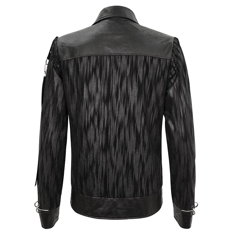 Men's Gothic Splice Ribbed Jacket