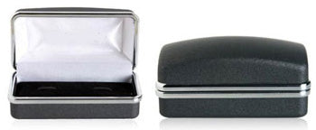 CLEARANCE - Mother of Pearl Gunmetal Cufflinks